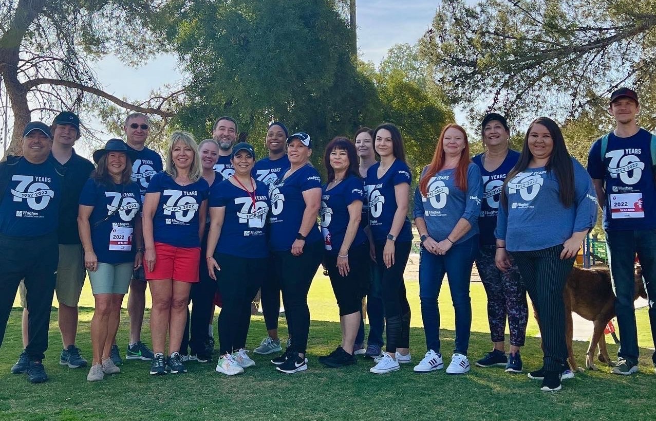 Hughes Team poses for Heart Walk photo