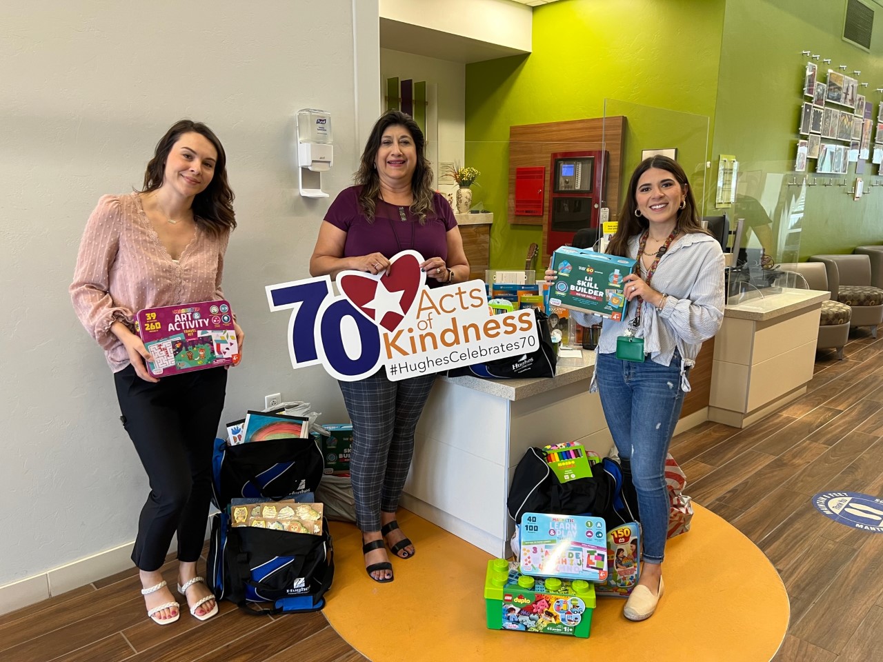 The Hughes Help team poses with Casa de los ninos